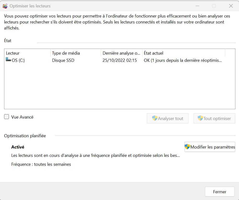 optimisation disque dur windows