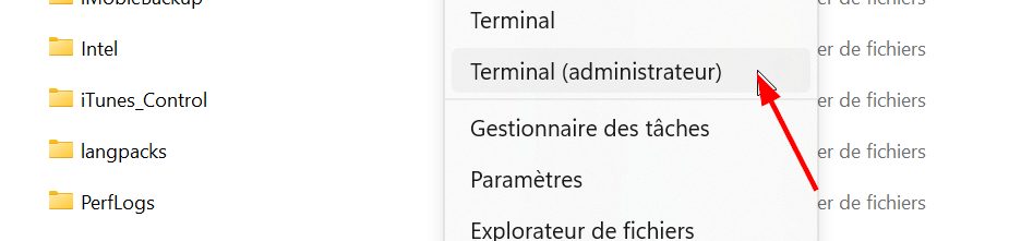 ouvrir le terminal windows 11