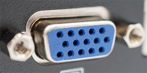 fiche vga sur un pc portable